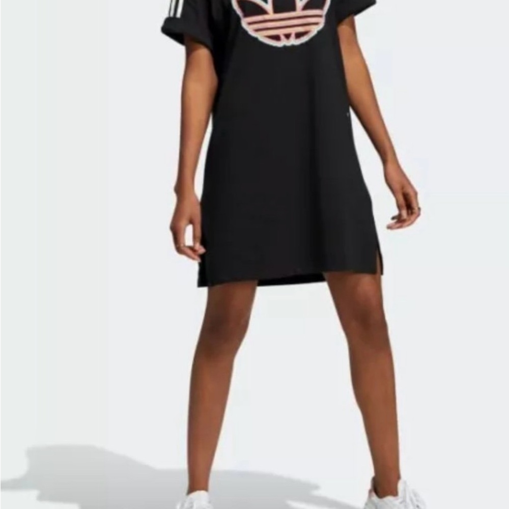 Adidas “Love Unites” Pride Black T-shirt dress